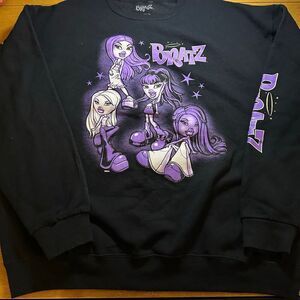 Bratz crewneck sweatshirt xl black purple